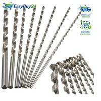 Spiralbohrer Set 8 StüCk Hss 200Mm Zylinderschaft FüR Holz Kunststoff Bit