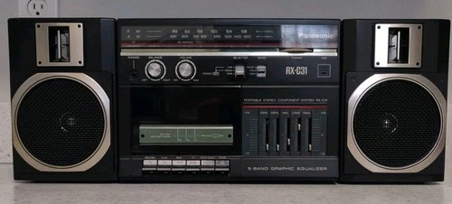 For Parts Panasonic RX-C31 AM-FM Radio/Cassette Recorder Vintage  Boombox W/Cord