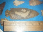 10 X 10   in.     FRAMED SHADOWBOX ARROWHEADS FROM  LAFAYETTE Co. FL — photo 2