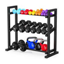 3-Tier Adjustable Dumbbell Rack, Weight Rack for Home Gym Stora... USA FAST SHIP