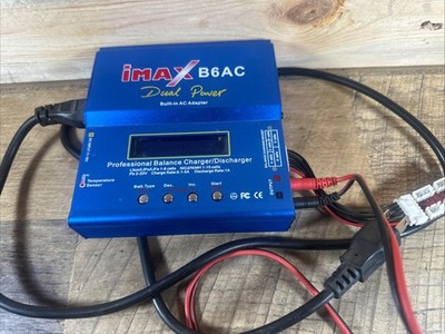 IMAX B6AC RC Up To 6S Lipo And Many More! Dual Power Balance Charger With Deans