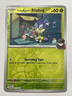 Team Rocket's Blipbug 015/182 Destined Rivals Reverse Holo