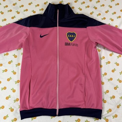 Nike Boca Juniors CABJ Pink Full Zip Track Jacket BBVA Francés Men s Medium