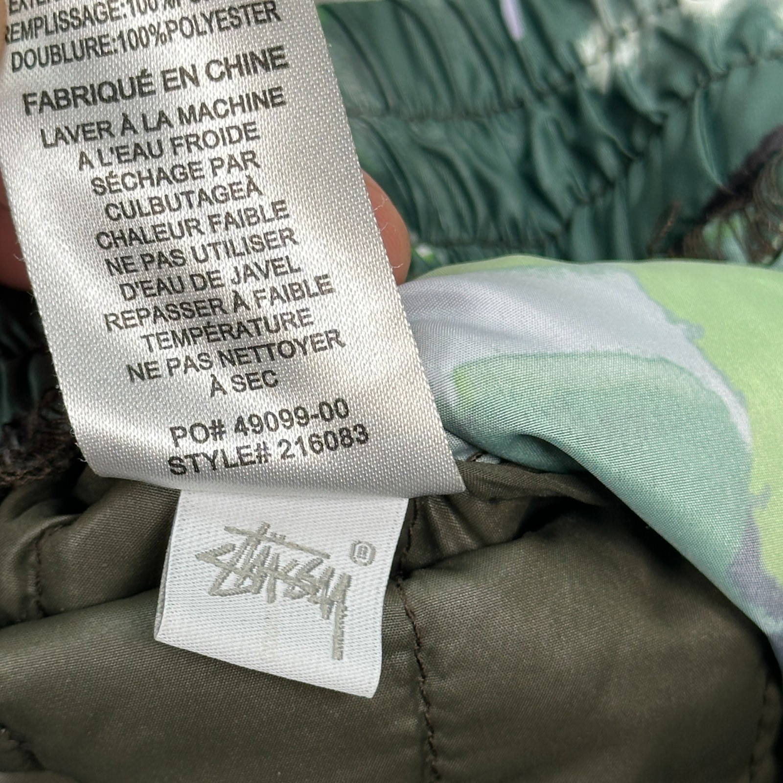 Stussy Quilted Puffer Pants Men's Size XS (Fits 28X30) Floral Camo thumbnail 8