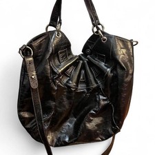 Furla Black Patent leather shoulder bag with ...