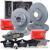 Zimmermann Bremsscheiben + BelÄGe Vorne+Hinten FÜR Ford Galaxy WGR BJ 01-06