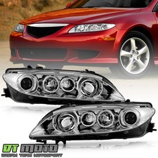 For 2003-2005 Mazda 6 Wo Fog Light Factory Headlights Headlamps Pair Leftright