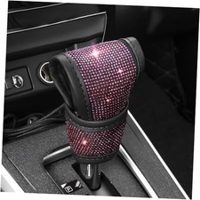 Bling Auto Gear Shift Knob Cover, Car Knob Gear Stick Protector, Sparkly Pink