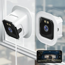 2K QHD Smart Window Camera,2.4/5G WiFi Cameras Night Vision Motion Detection