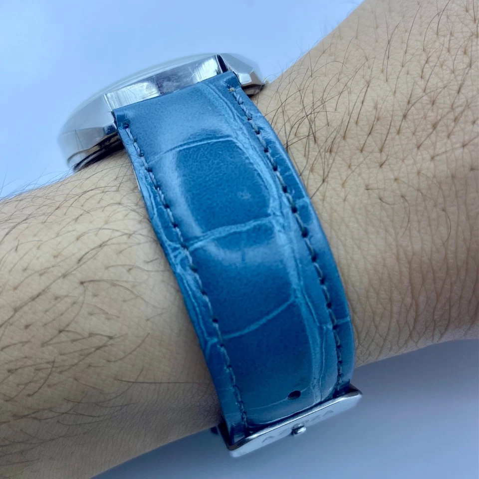 1970s Vintage Watch OK Breil OKAY Automatic Swiss Made - Blue Dial 37mm - Image 4 of 4