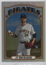 2021 Topps Heritage High Number Chrome Refractor 417/572 JT Brubaker #646 0c2