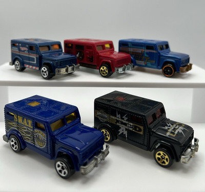 Hot Wheels City Works Armored Trucks Loose Lot Of 5, All Different, Nice Cond.05
