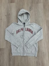 vintage Polo Jeans Co. Ralph Lauren Hoodie Womens L Spell Out Logo Zip Up Y2K
