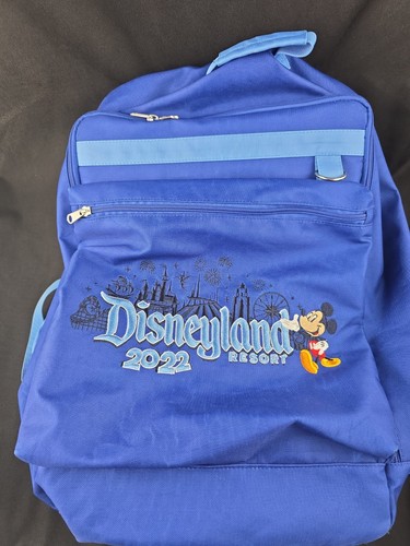 Disneyland Resort 2022 Blue Mickey Mouse Embroidered Large Backpack