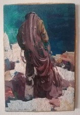 dipinto olio su tela paesaggio "Sapore Di Mare" Giulio Da vicchio