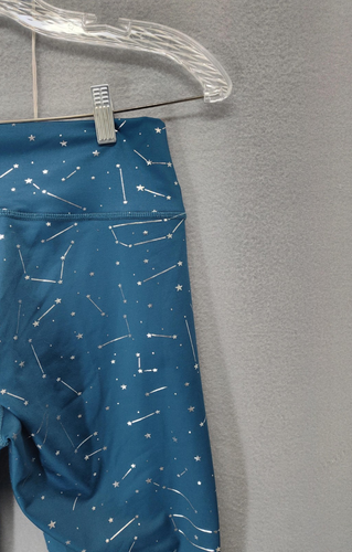 Bronzini Leggings Womens Medium Blue Constellation Print Yoga Pants Stretch - Picture 15 of 20