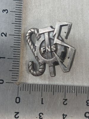 Altes Abzeichen / Knopfleiste, SNF Nationaler Stahlverband