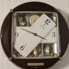 *READ* AS IS Seiko Melodies In Motion Musical Clock Hi-Fi Beatles Songs