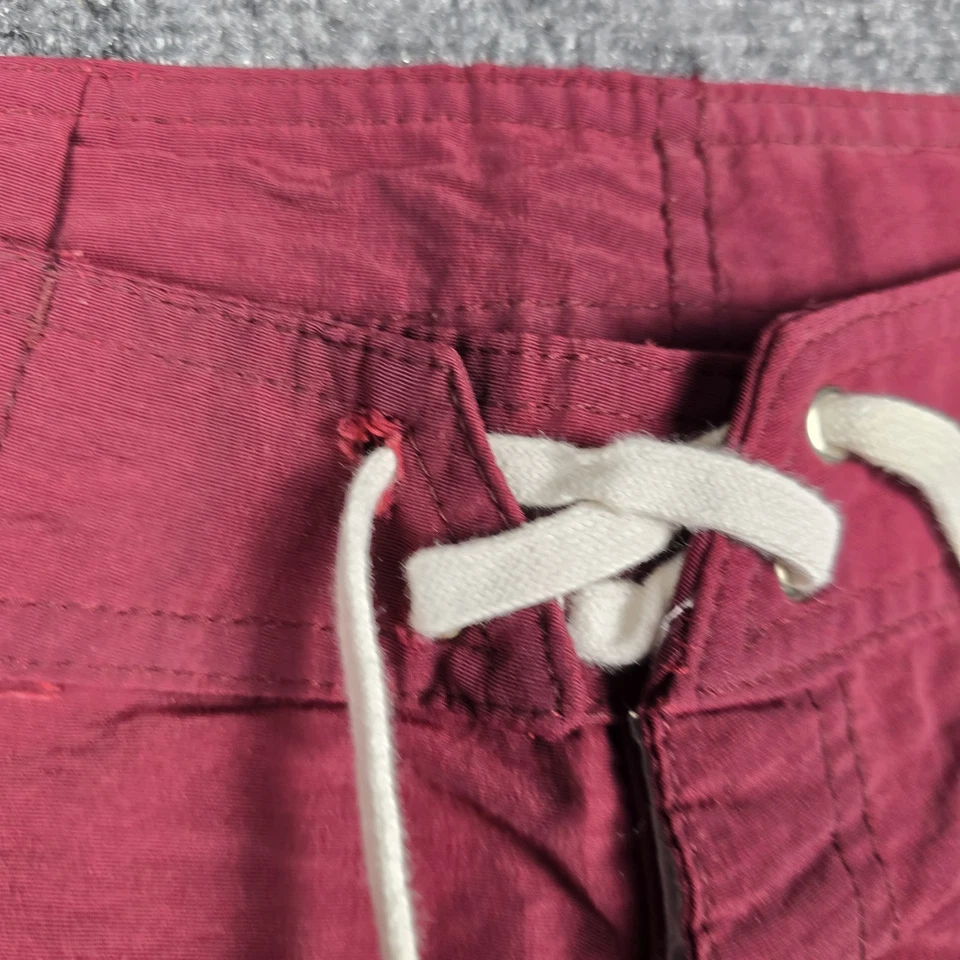 Vintage Roxy Board Shorts Womens Size 27 Quiksilver Red Stripe Swim 90s Y2K - Image 3 of 4