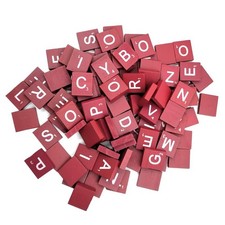 Wooden Alphabet Letters DIY Puzzle 26 English Letter Chips for Literacy Devel...