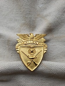 Older Allen Military Academy Cap Badge