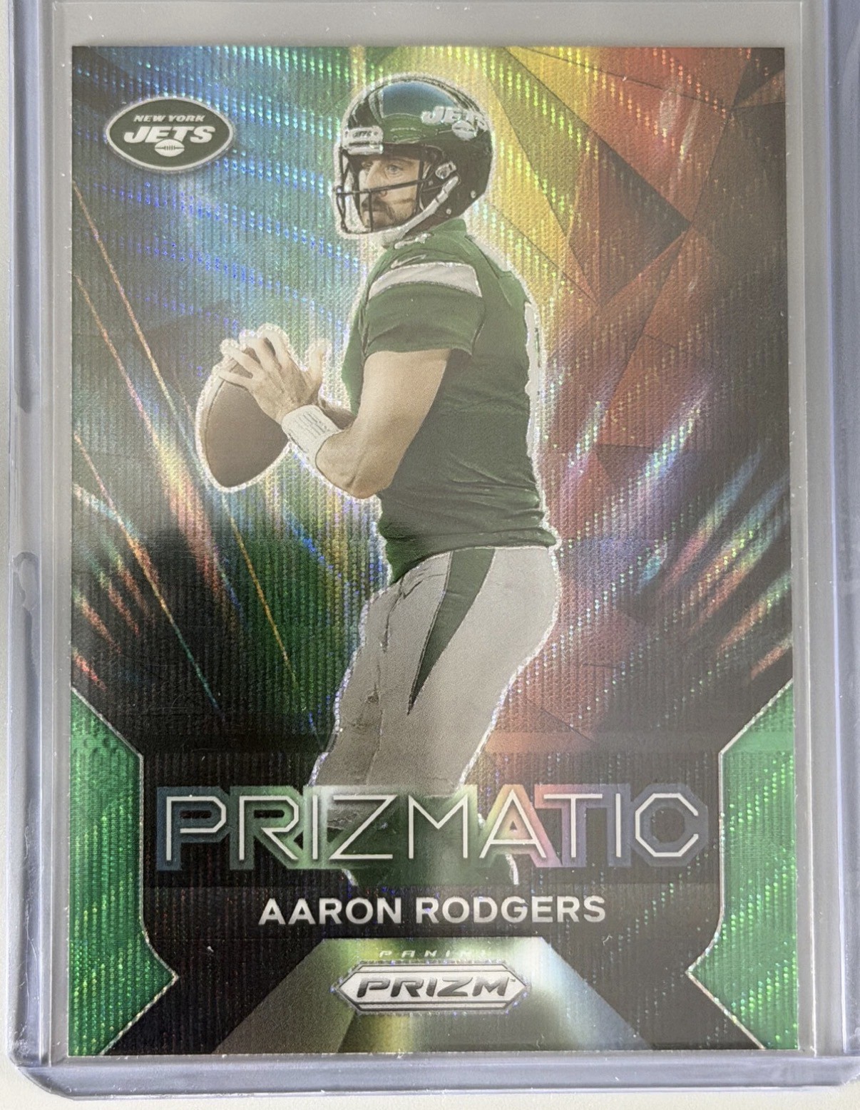 2023 Panini Prizm - Prizmatic Aaron Rodgers #8 Green Wave Prizm