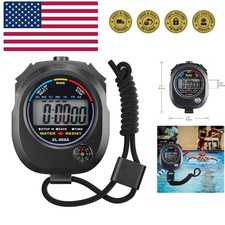 Digital Stopwatch Timer - Interval Timer with Large Display.