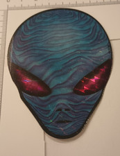 Vintage Alien Head Vending Machine Sticker Prism