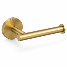 Modern Gold Chrome Toilet Roll Holder Wall Mounted Bathroom Toilet Tissue 6" x 4