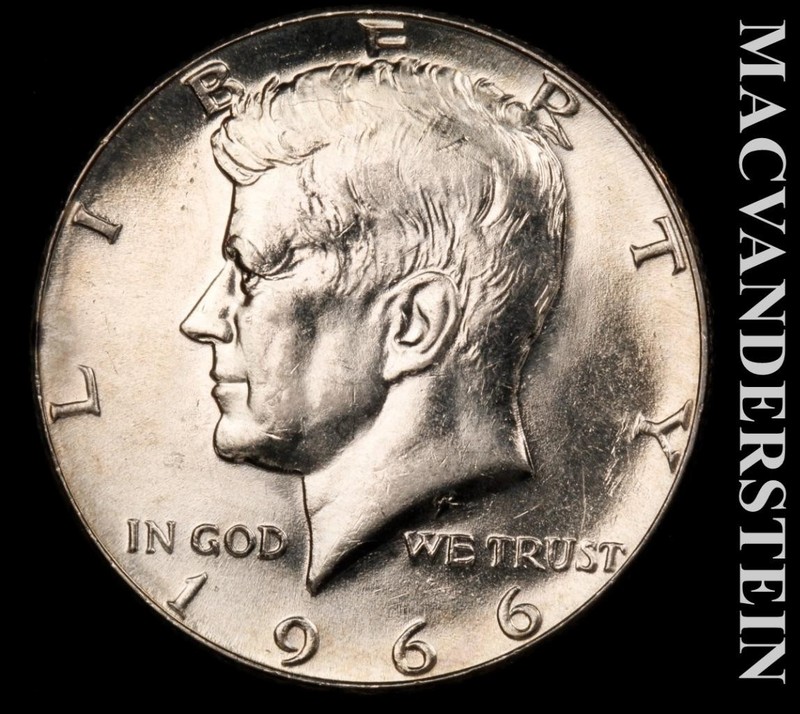 1966 Silver Kennedy Half Dollar - Scarce  High Grade  Lustrous  #L7307