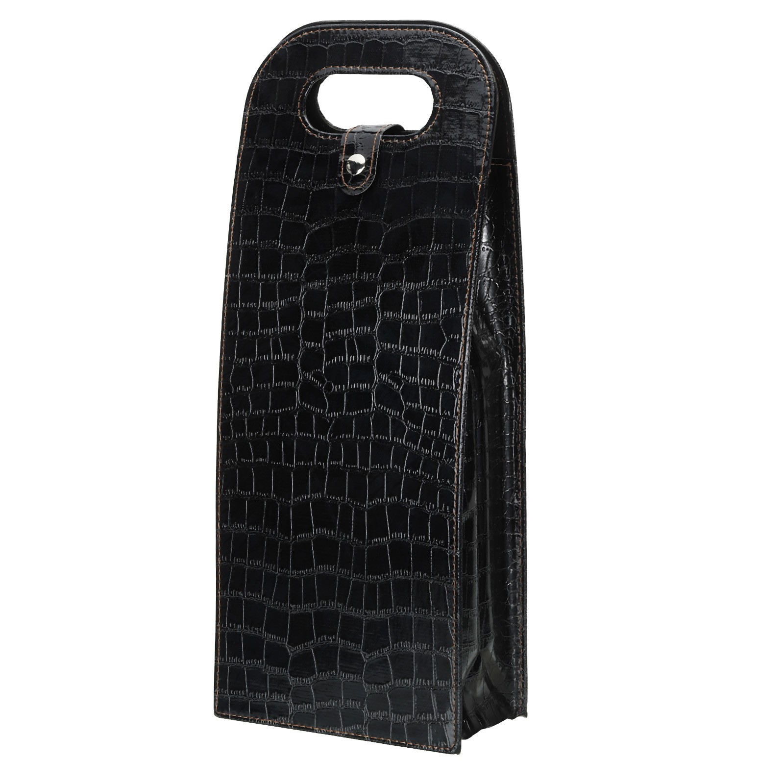 2 Bottle Wine Gift Bag Wine Bag Reusable Leather Wine Tote C