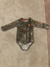 Carhartt Baby Camo One Piece 18M Long Sleeve Bodysuit Hunting RealTree Infant