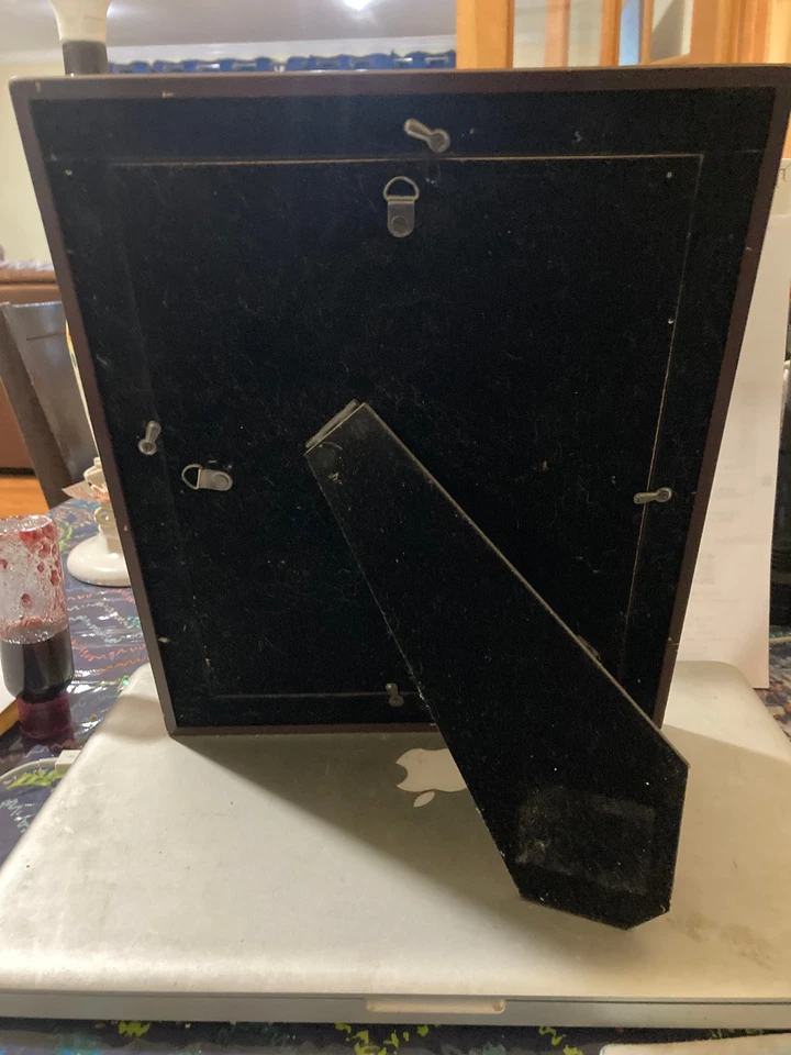 Marco de fotos vintage de madera maciza de 8x10 pulgadas Martha Stewart madera marrón Foto 4 de 4