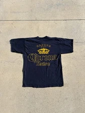 Vintage 90s Corona Extra Beer Cancun Mexico Double Sided Graphic TShirt Medium