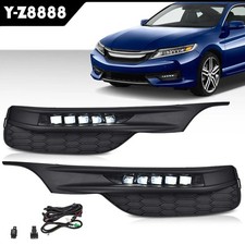 Bumper Led Fog Lights Lamps Wswitch Wiring For 2016-2017 Honda Accord Sedan 4dr Bumper Led Fog Lights Lamps Wswitch Wiring For 2016-2017 Honda Accord Sedan 4dr