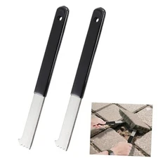  2 Pack Paver Puller, Heavy Duty Paver Removal Tool with Joint Scraper Micro 