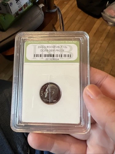 2002 S Roosevelt 90% Silver Dime DCAM Gem Proof Coin