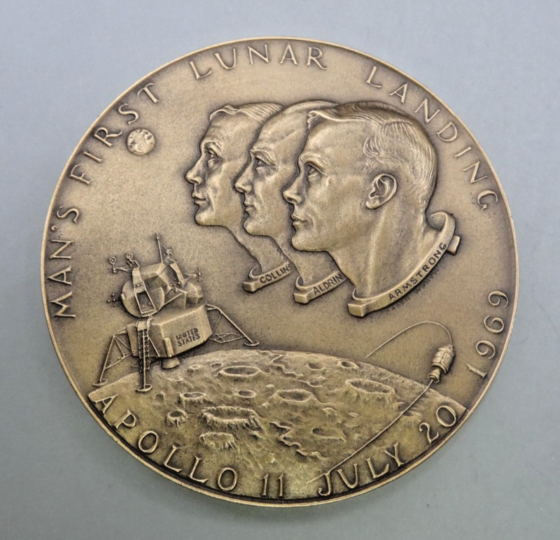 1969 Medallic Art Co Bronze Apollo XII Medal