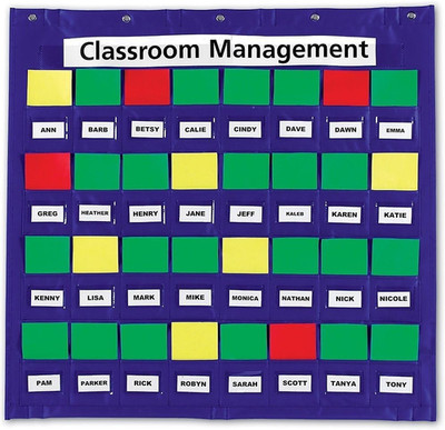 Junior Organization Station Pocket Chart - Pocket Chart for Classroom, Attendanc