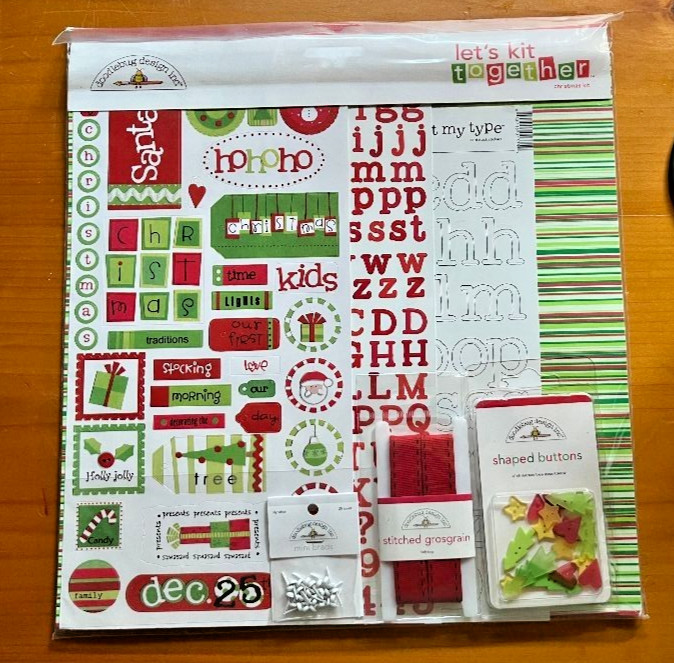 2005 Doodlebug Designs inc Christmas Scrapbook Kit Cynthea Sandoval NEW/SEALED