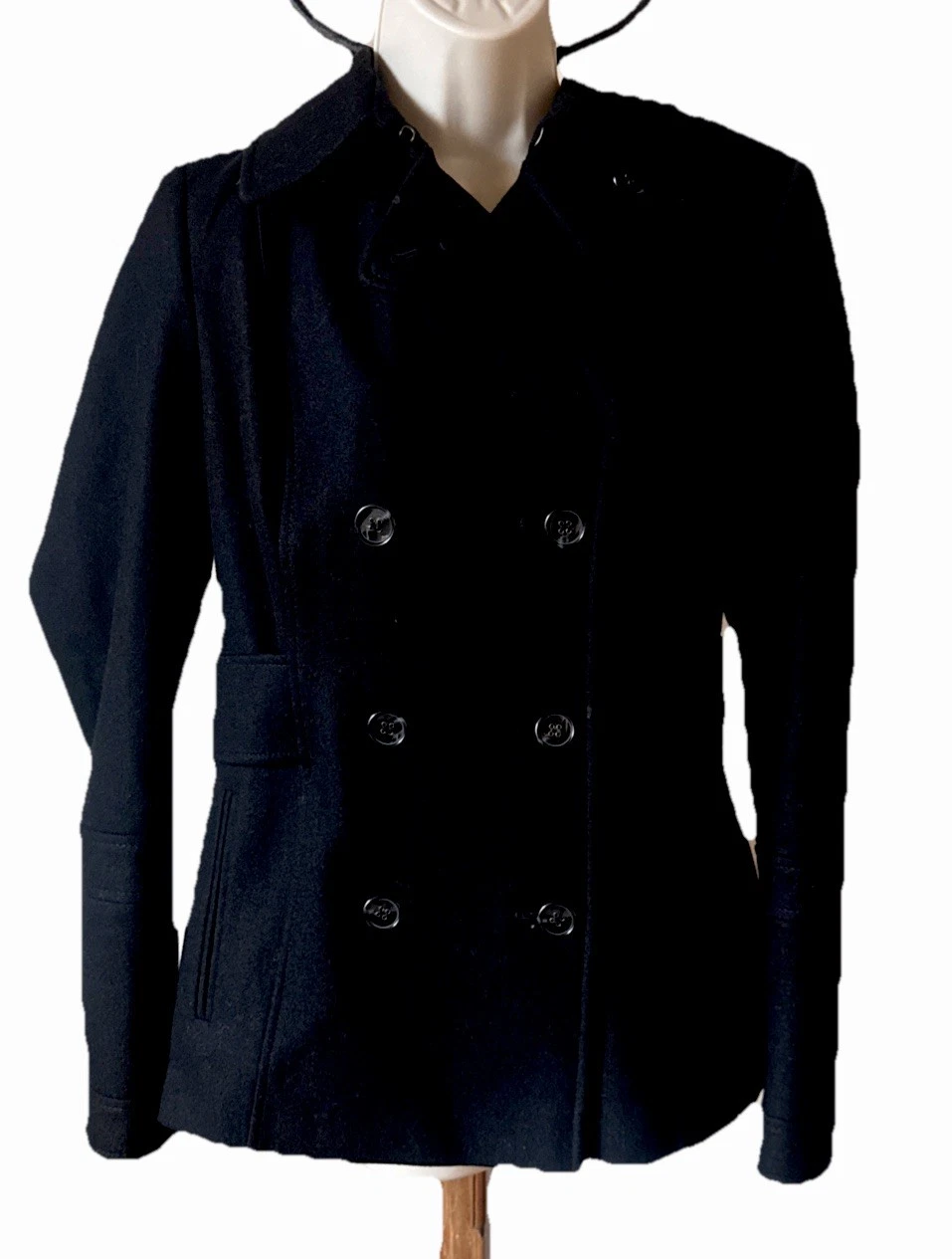 UNDERCOVER Giacca pavone misto lana Victoria’s Secret nera monopetto taglia 8