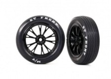 Traxxas 9474 Tires  Wheels, Assembled, Glued Weld Gloss Black Wheels, Tires...