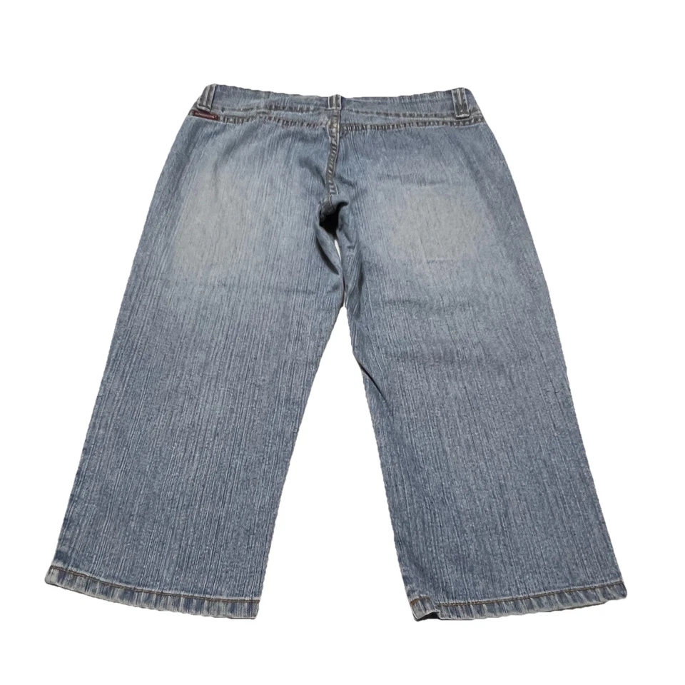 Jordache Low Rise Slim Straight Cropped Button Fly Stretch Jeans Women’s 10 VTG - Image 3 of 4