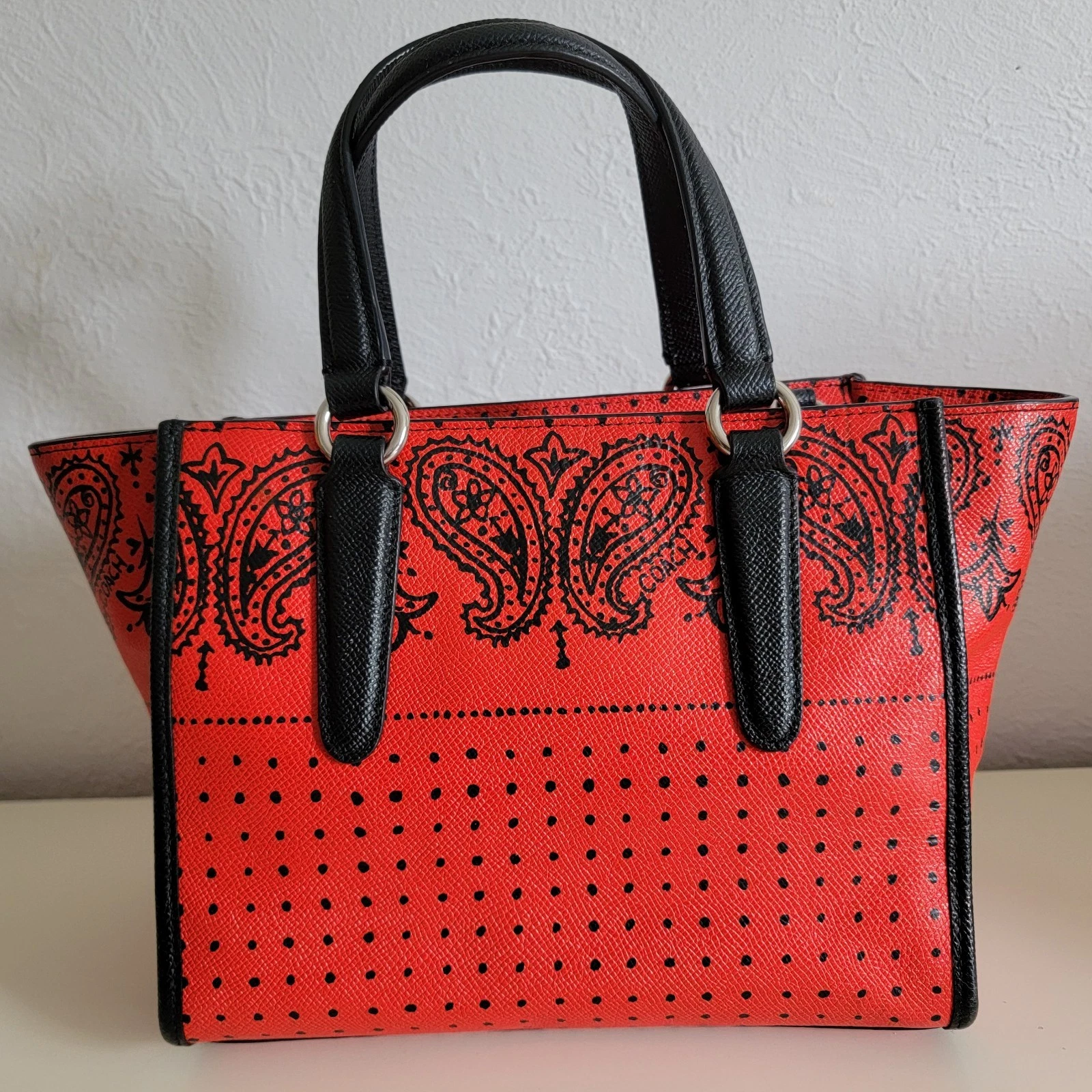 Borsa a tracolla Coach Crosby MINI in pelle stampata incrociata