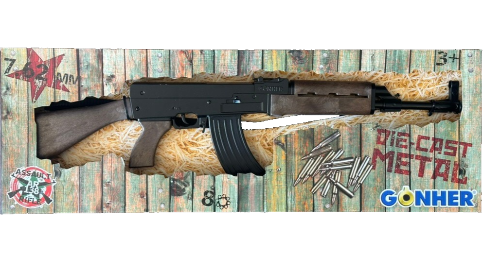 TOY Cap Gun AK-47 Russian Assault Rifle Kalashnikov AR Metal