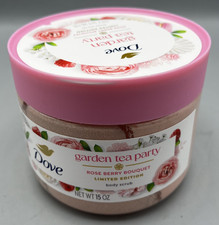 LIMITED EDITION - Dove Garden Tea Party Body Scrub - Rose Berry Bouquet NEW