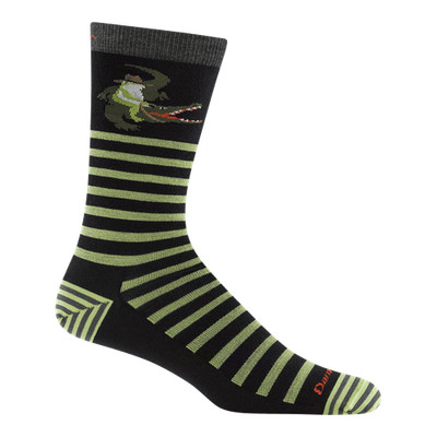 Darn Tough 6066 Gator Green Men's Animal Haus Crew Lightweight Octopus Sock USA