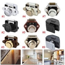 Push Button Drawer Cupboard Door Cabinet Catch Lock Latch For Caravan Campervan