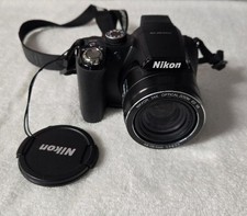 Nikon Coolpix P90 12.1MP Digital Camera Black with Case and Accessories