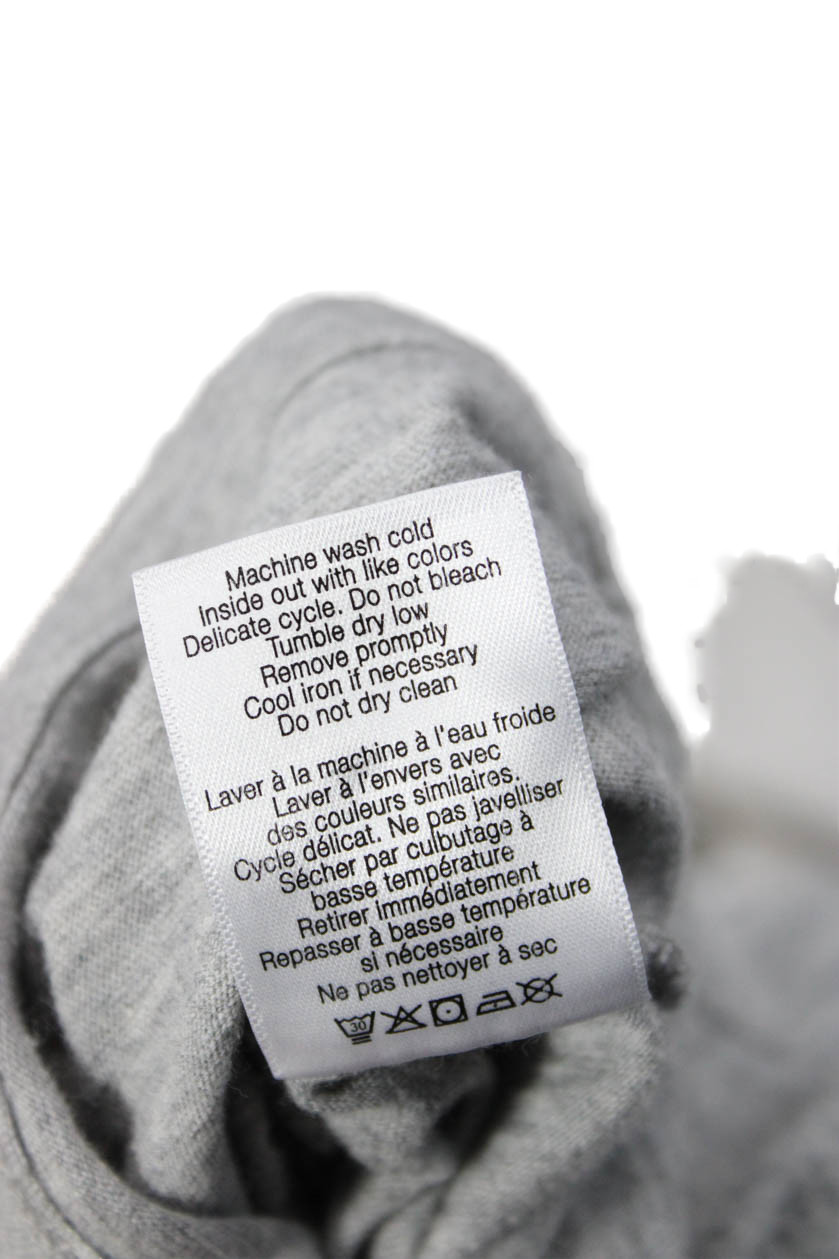 Veronica Beard Womens Basic Gray Pima Cotton Crew… - image 5